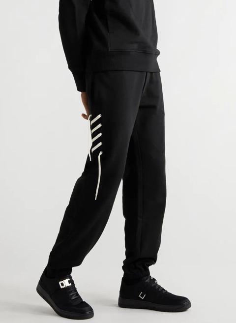 Contrasting Laced Sweatpants