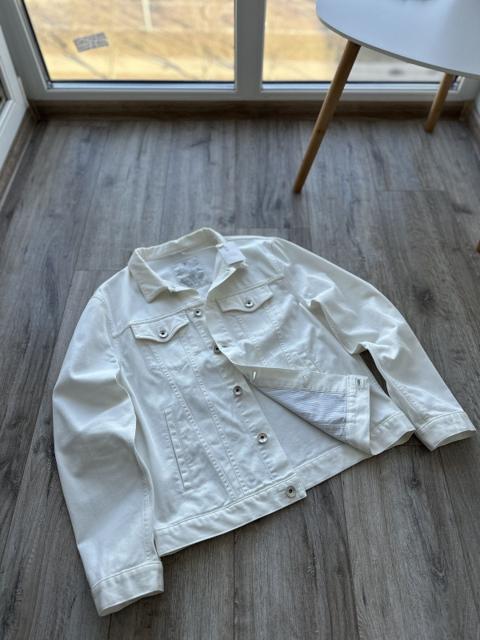 Brunello Cucinelli Denim Jacket, White 50 IT