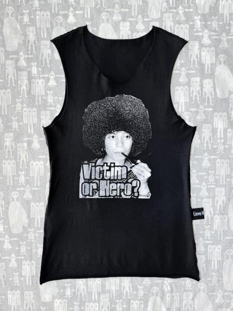 Lieve Van Gorp AW98 "Victim or Hero?" Angela Davis Tank Top