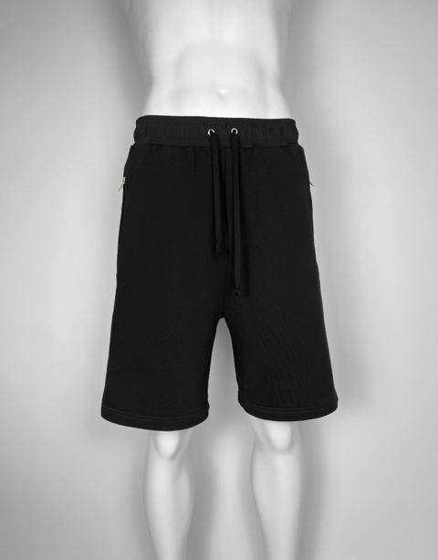 NEW. SIDE STRIPE SHORTS, EMBROIDERED LOGO -- RUNWAY --