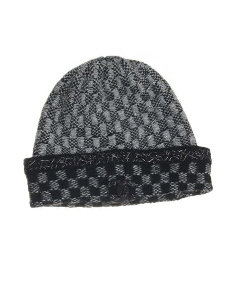 Signature Cashmere Logo Jacquard Gliter Beanie Hat