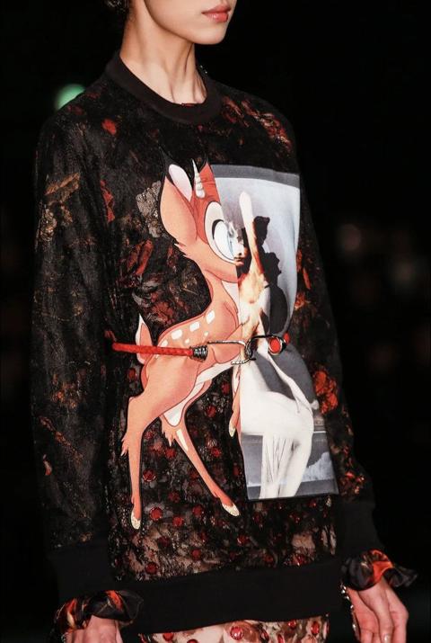 Fall13 Lace Bambi Patch Sweater