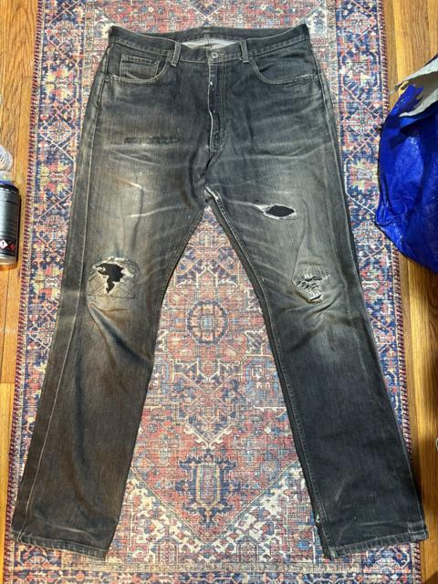 Archive stitch denim