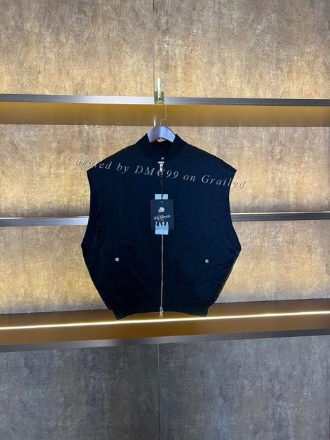 Willy Chavarria x Zara Black Zip Vest