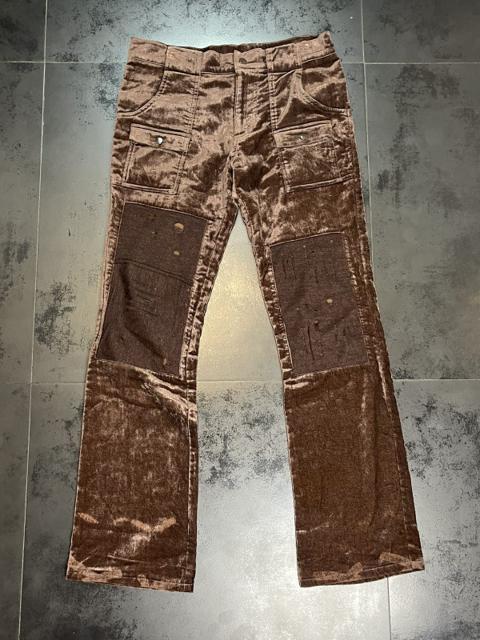Undercover AW02 “witch’s cell division” bootcut velour pants