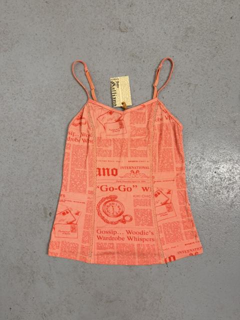 Vintage 00s John Galliano Gazette Top