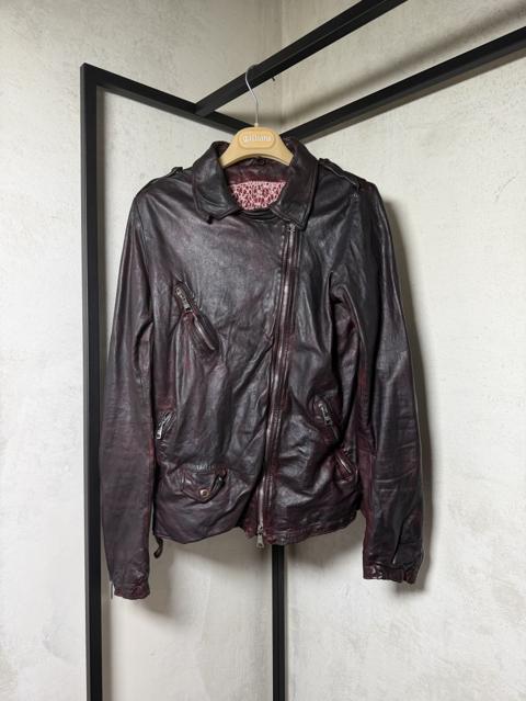 Giorgio Brato Sheep Skin Leather Biker Jacket