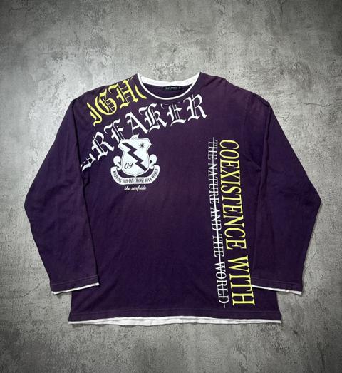 2000s Japanese Dialetti Double Layer Y2K Grunge