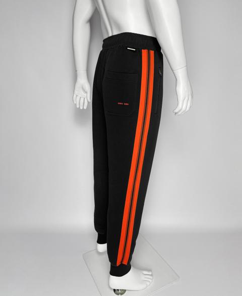 NEW. SIDE STRIPE PANTS -- RUNWAY -- EMBROIDERED LOGO --
