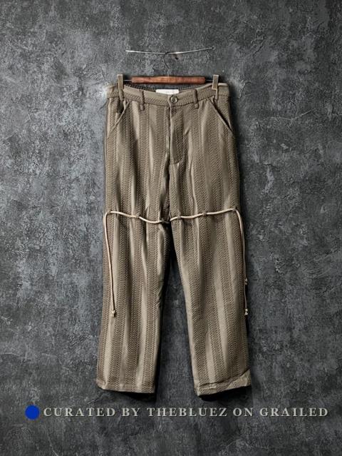 SONG FOR THE MUTE Olive Green Drawstring Pants
