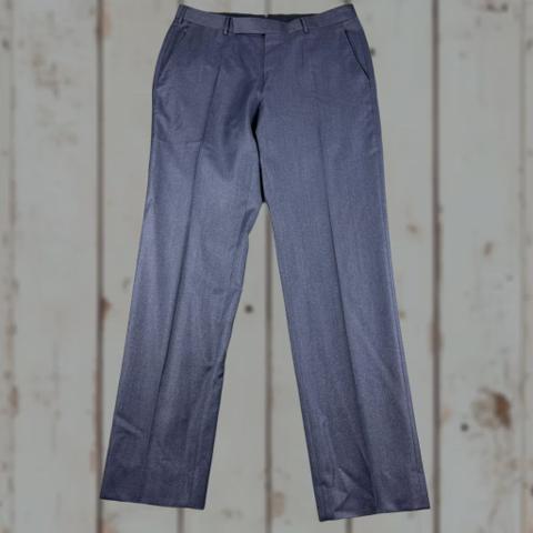 Ermenegildo Zegna Pants Mens 32x32 Blue Trofeo Wool Flat Front Dress Trousers