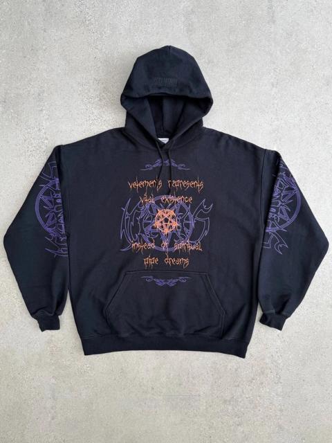 Vetements vital existence Goth Pentagram Hoodie S