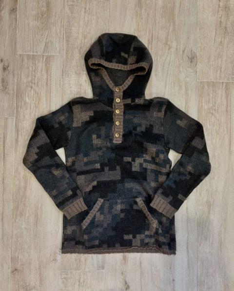 beauty:beast digital camo mohair hoodie