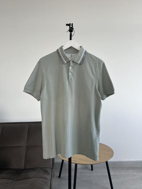 Brunello Cucinelli Polo Shirt Cotton Made in Italy Size L