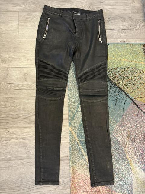 BALMAIN WAXED BIKER