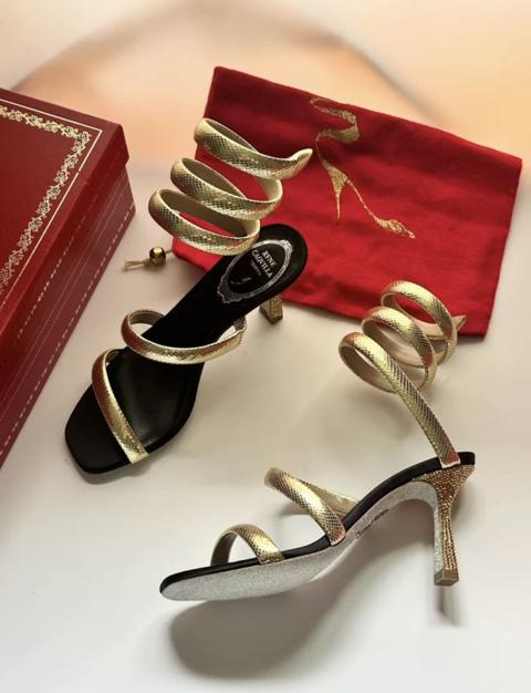 Cleo Iconic Snake Heels
