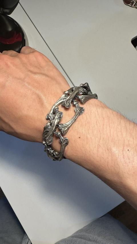 Japanese Vintage Silver Bone bracelet