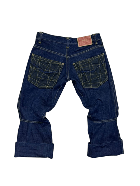 Christopher Nemeth Raw Denim Low Rise Patcwork