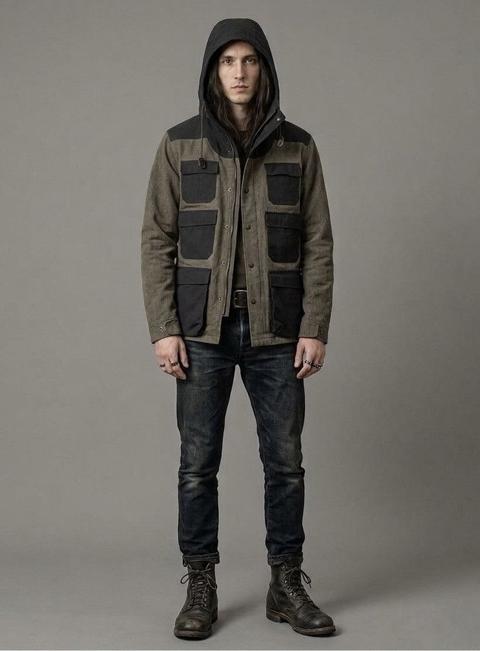 Vintage Rico Japan If Six Was Nine LGB Cargo Parka Jacket