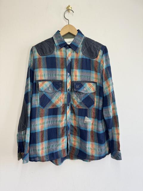 and wander Wool Check Shirt - Plaid / Multicolor