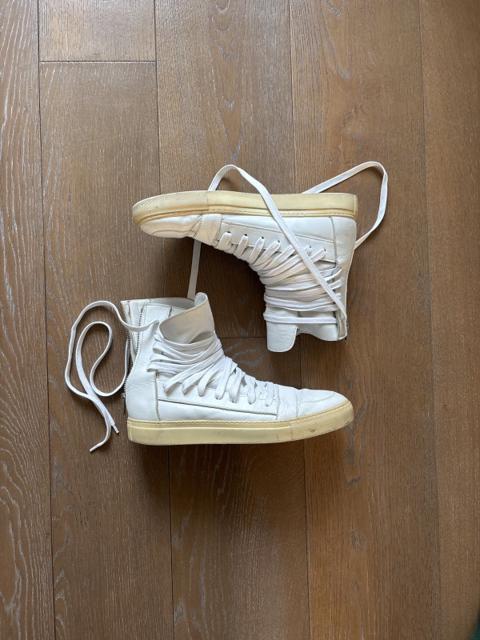 Kriss Van Assche Leather Multi-Lace shoe White