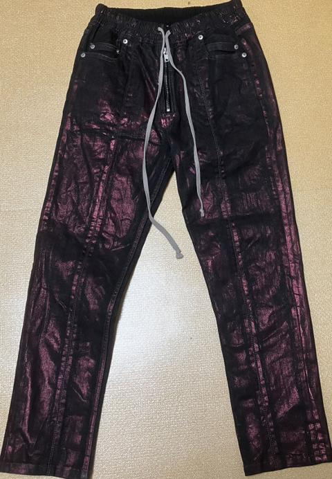 rick owens 20aw red coated pants