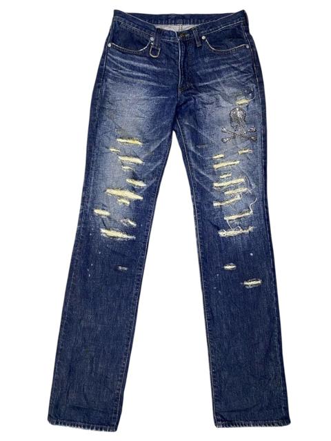 Mastermind Roen Distressed Punk Swarovski Denim