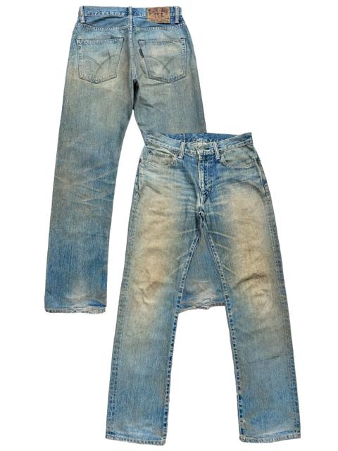 Vintage Blue Blue Japan Mudwash Distressed Denim Jeans 31x32