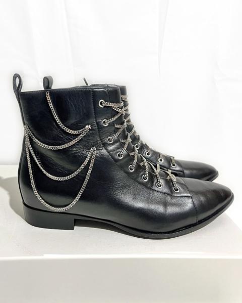 Ankle Boot Embellished With Chains