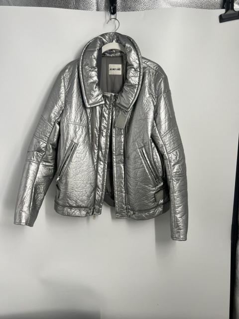 Helmut Lang Silver Astro Biker ReEdition ZipUp Puffer Jacket