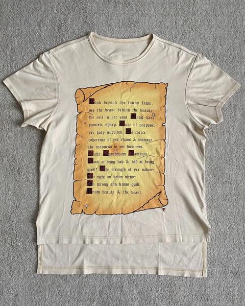 beauty:beast ss98 scroll shirt