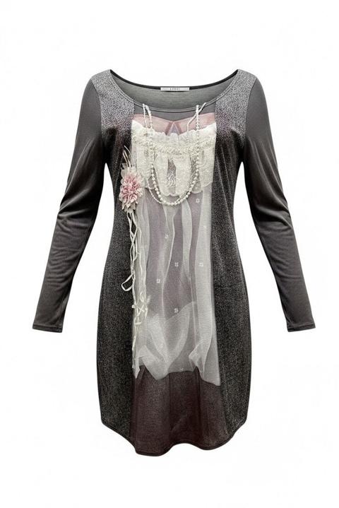 1990s Limi Feu Trompe-l'œil Midi Dress Yohji Yamamoto