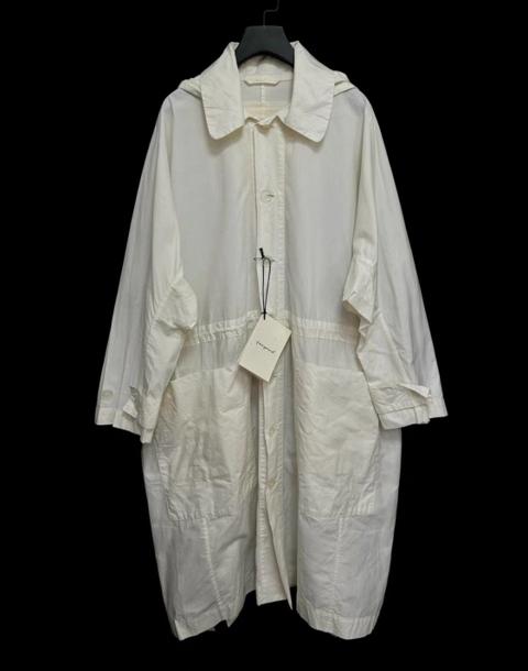 Toogood OffWhite Cotton Hooded Coat DDDD5