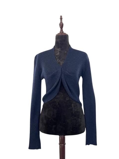 Vintage Romeo Gigli Cropped Ribbed Knit Sweater