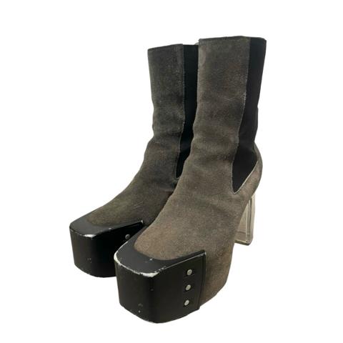 Rick Owens suede kiss heels