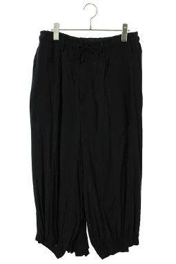 YOHJI YAMAMOTO POUR HOMME Rayon crow long pants