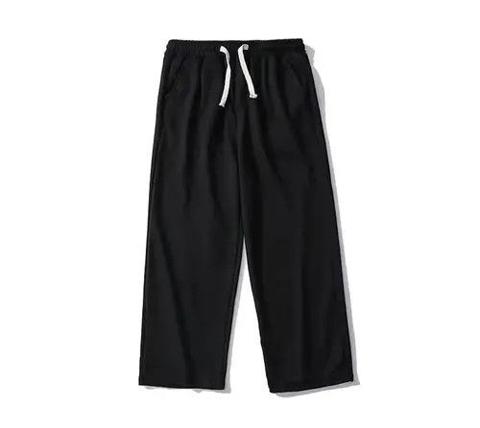 20AW Indigo Union Japan Black Casual Straight Leg Pants