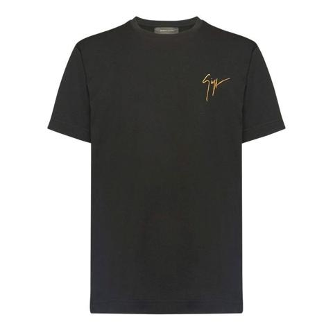 Embroidered Logo T-Shirt Black