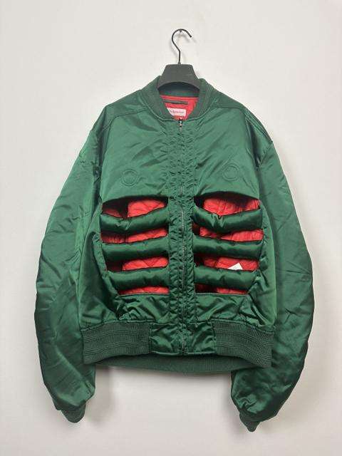 FW23-24 Dark Green Skeleton Bomber