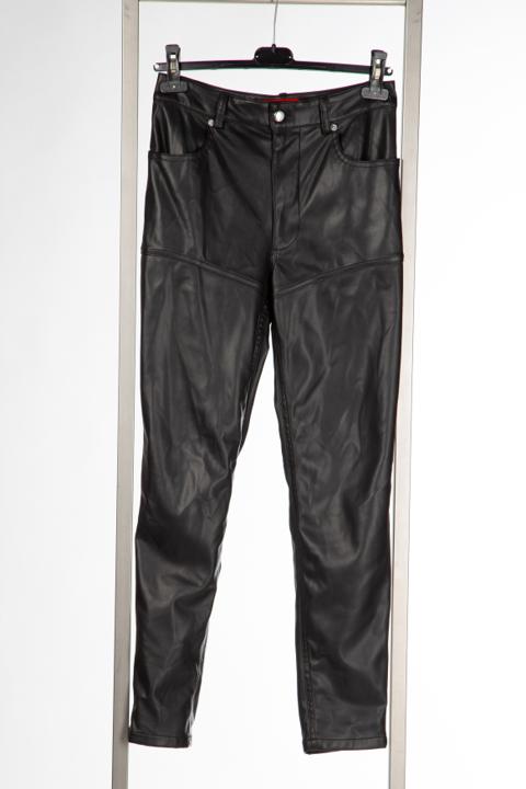 Black Pleather EL Jean