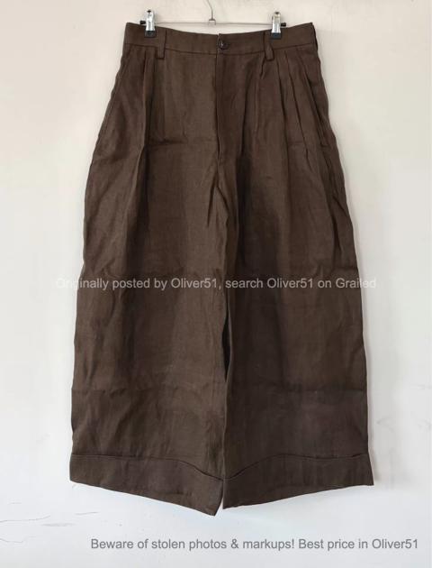 Ziggy Chen Brown Wide‑Leg Trousers KKKK72609