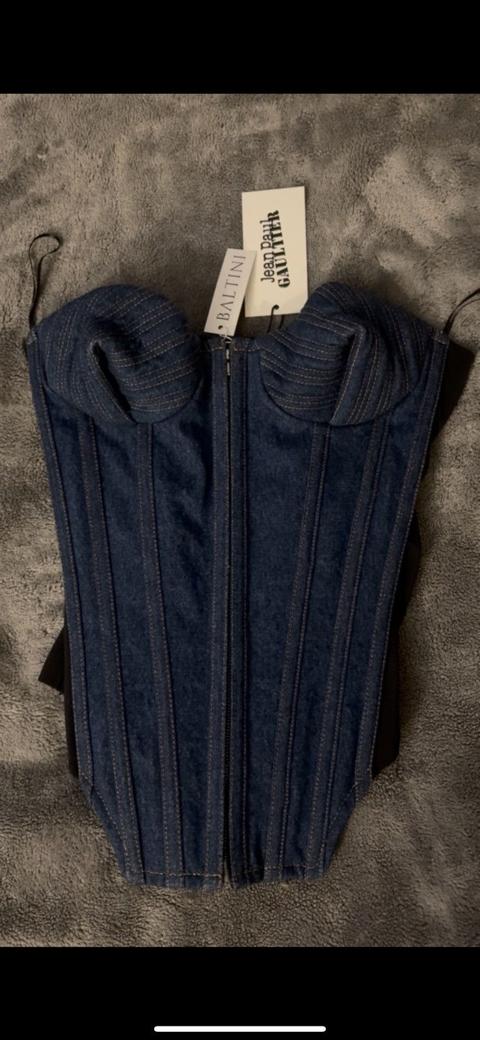Jean Paul gaultier denim corset