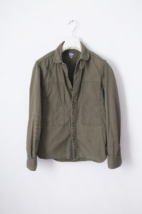 Momotaro military green shirt