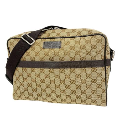Gucci Shoulder Bag GG Canvas 449173 Beige Women's OP019775
