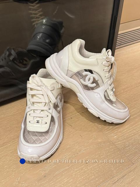 Chanel Clear PVC CC Logo Sneakers