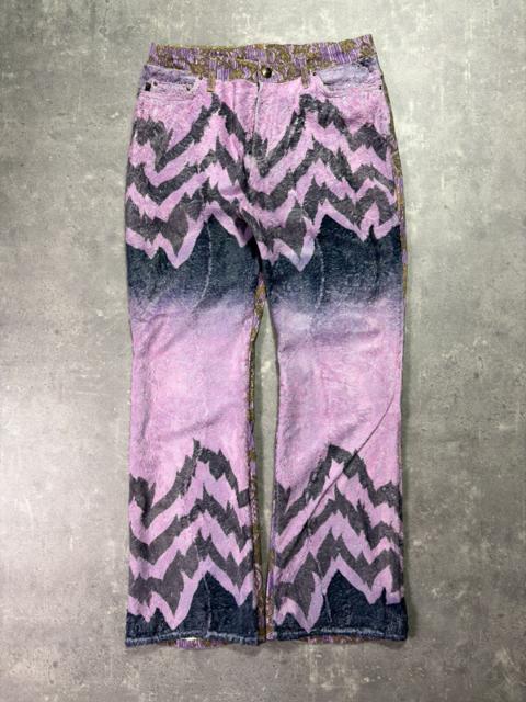 SS2005 Just Cavalli Mountain Peninsula Furry Flared Pants 31