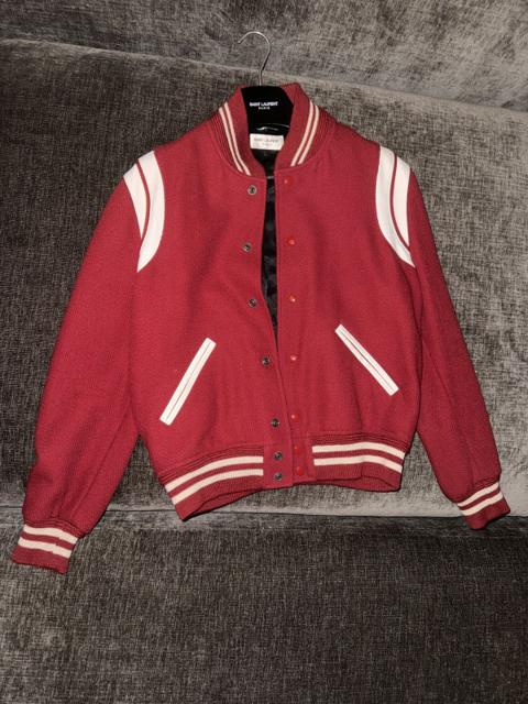 Saint Laurent Teddy Jacket Red