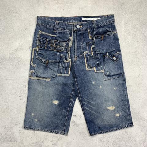 Sunao Kuwahara Denim Shorts Multi Pocket