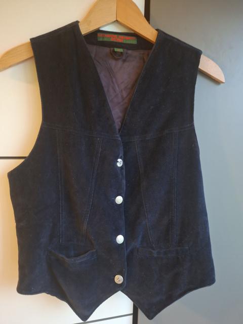 Katharine Hamnett Denim Vintage Black Tailored Vest