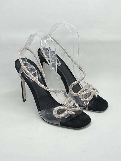 Rene Caovilla 105MM Snake Slingback Sandals size 38.5